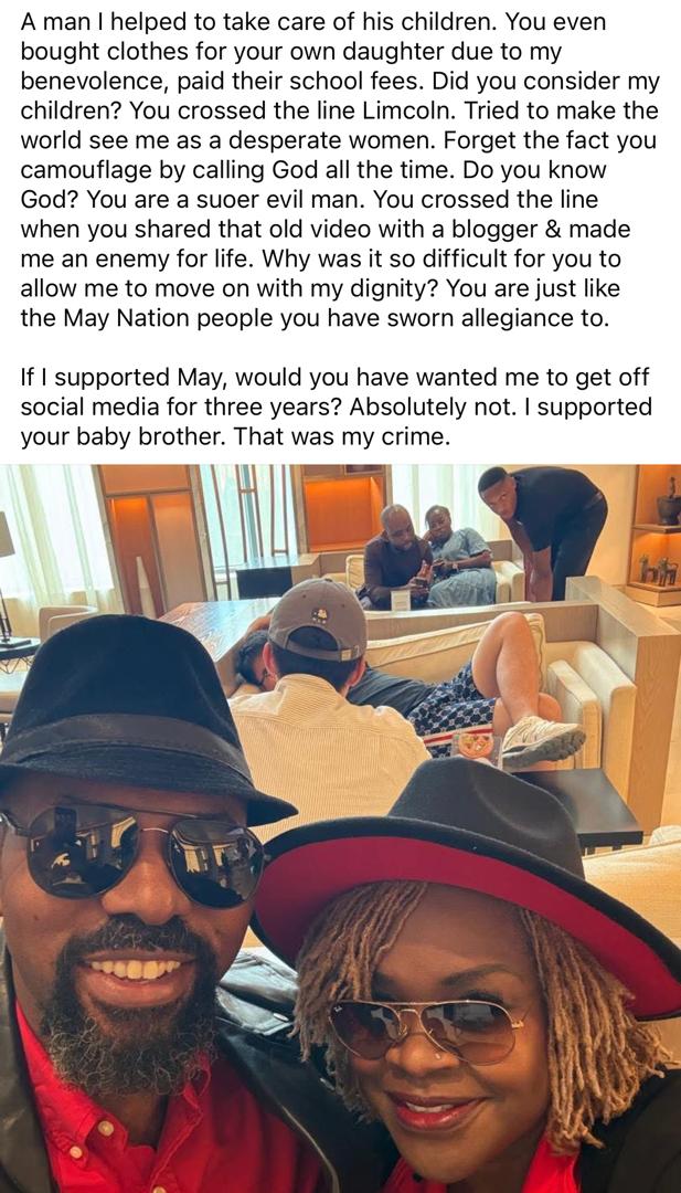 At almost 50, you are still sharing a home with your old parents - Yinka Theisen continues to tackle her ex, Linc Edochie